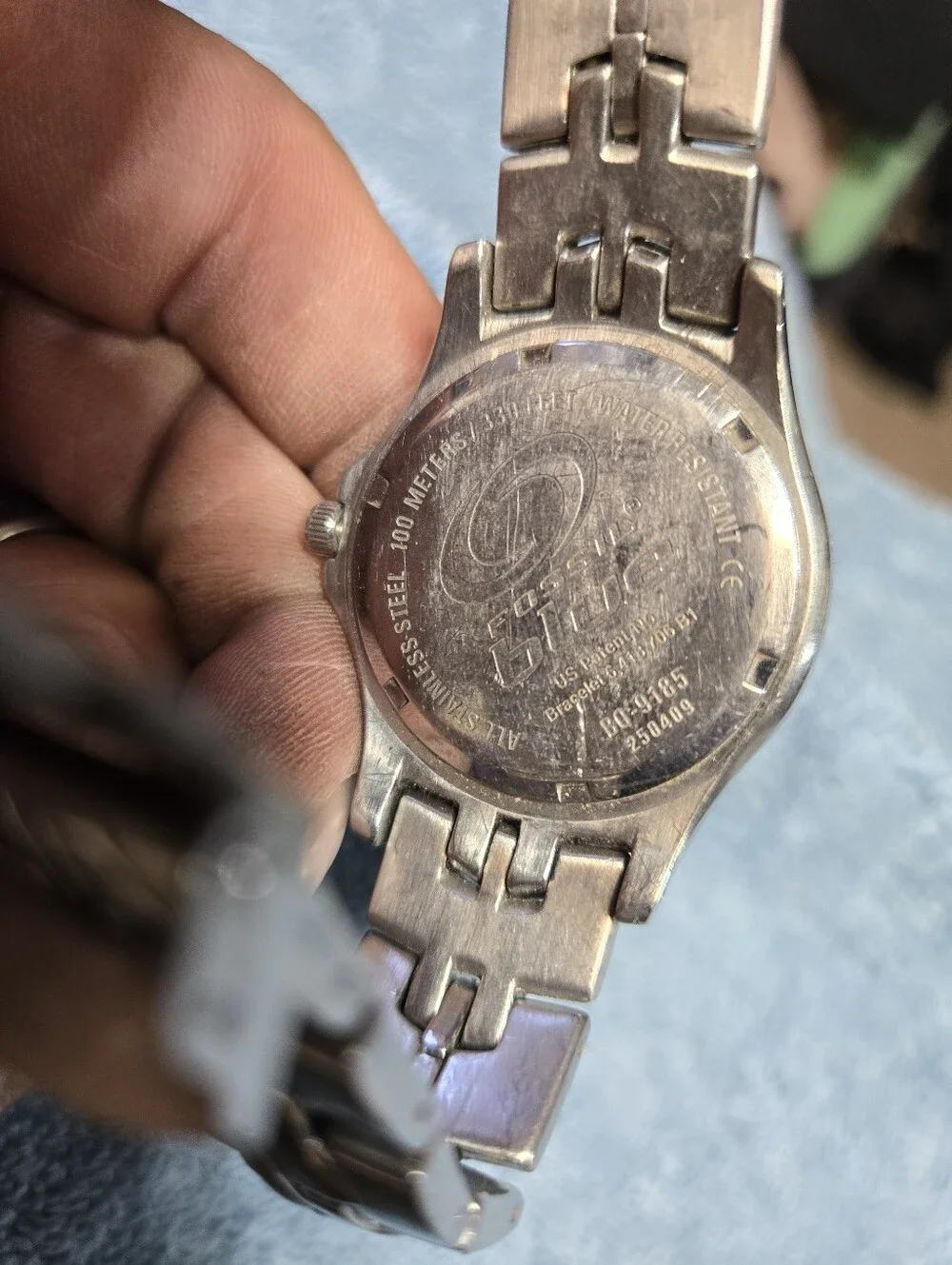 Mens Fossil Blue Watch BQ9185